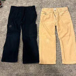 2 Petit Bateau pants ( tan cords)